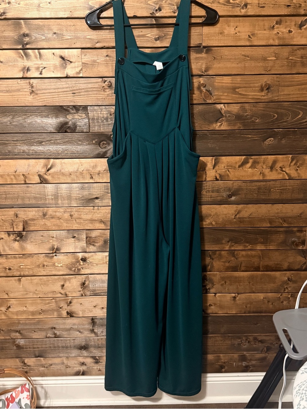 Emerald Green Halara Wide-Leg Jumpsuit Overalls